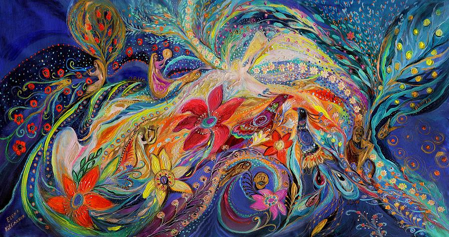 Praise him with the timbrel and dance II Painting by Elena Kotliarker