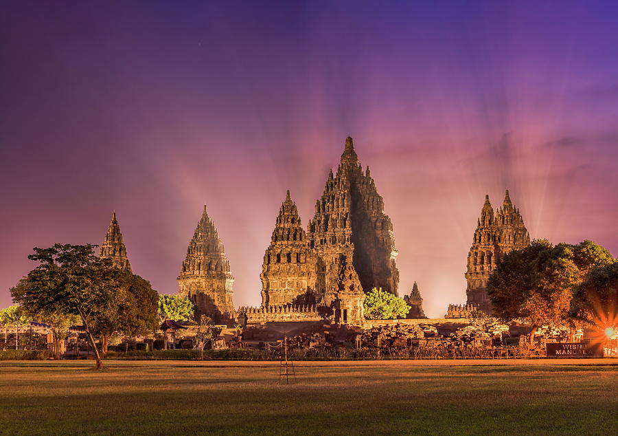 Prambanan Temple At Night Photograph by Dani Agus Purnomo - Pixels