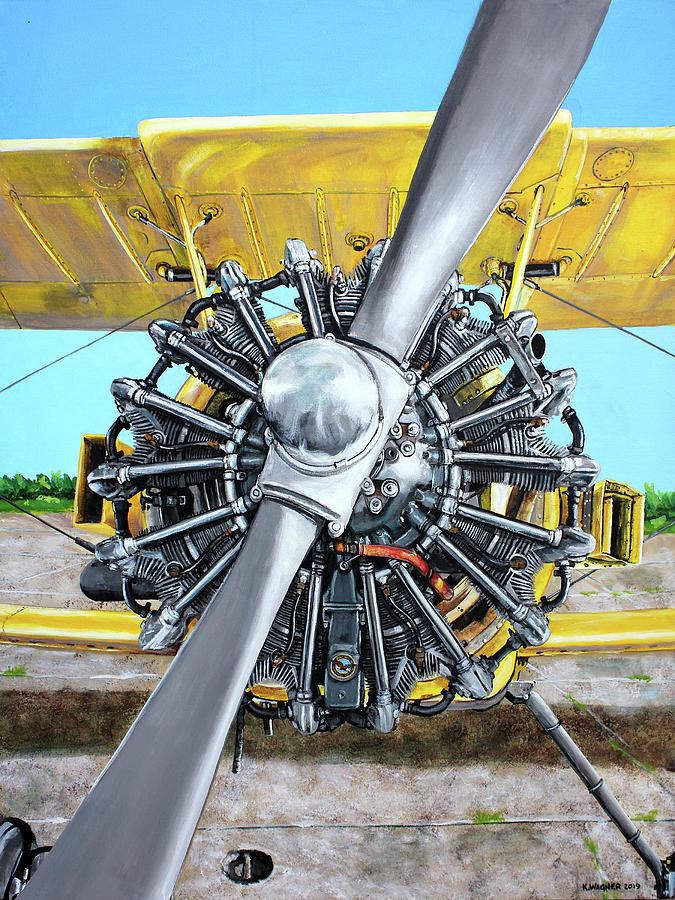 Pratt and Whitney 985  Painting by Karl Wagner