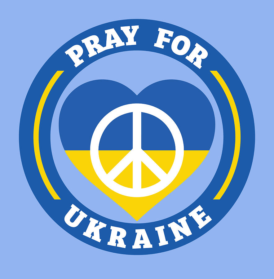 Pray for Ukraine Digital Art by Greg Joens