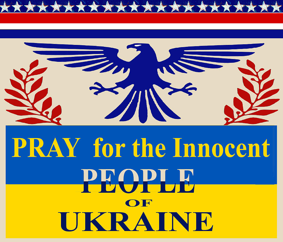 Pray For Ukraine Digital Art by Vagabond Folk Art - Virginia Vivier