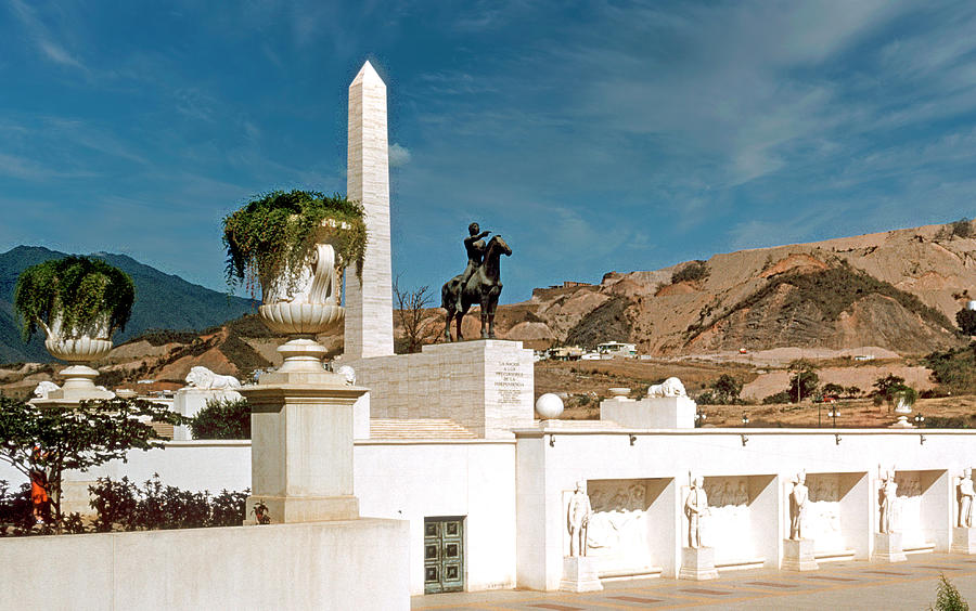 Pray for Venezuela Monument, Caracas, Venezuela, 1960 Photograph by A