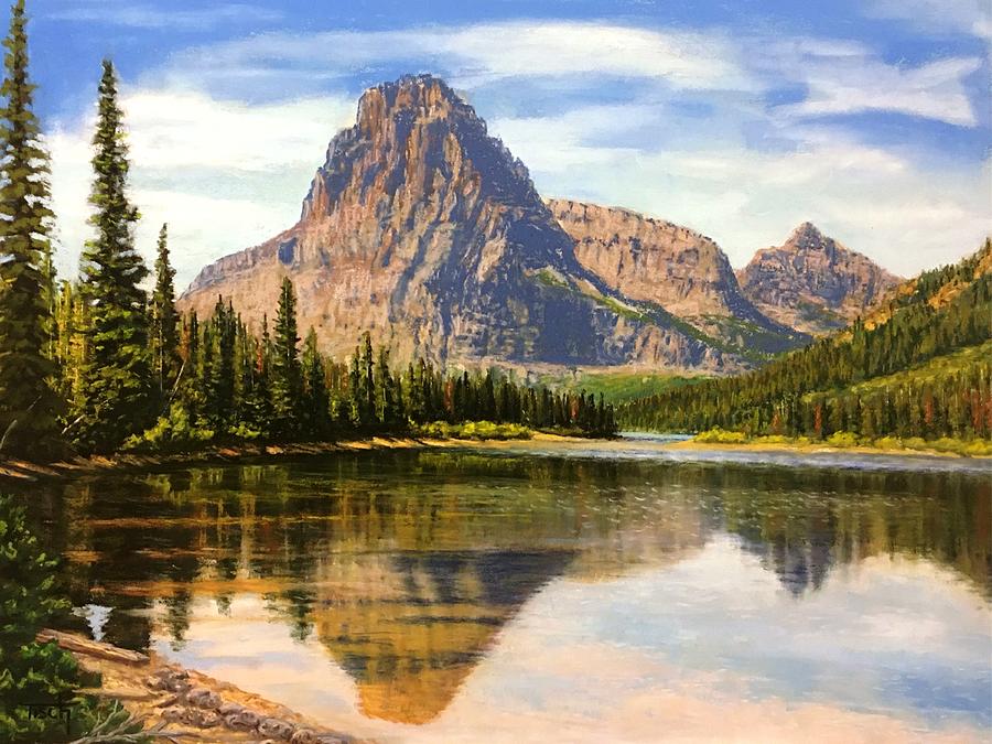 Pray Lake Reflects Pastel by Lee Tisch Bialczak Pray Lake Reflects Pastel by Lee Tisch Bialczak