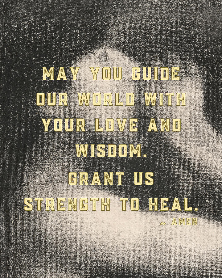 Prayer For Our World 2 Mixed Media by Bob Pardue