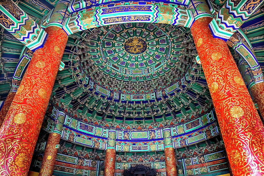 Prayer Hall Inside Temple of Heaven Beijing China Photograph by William ...