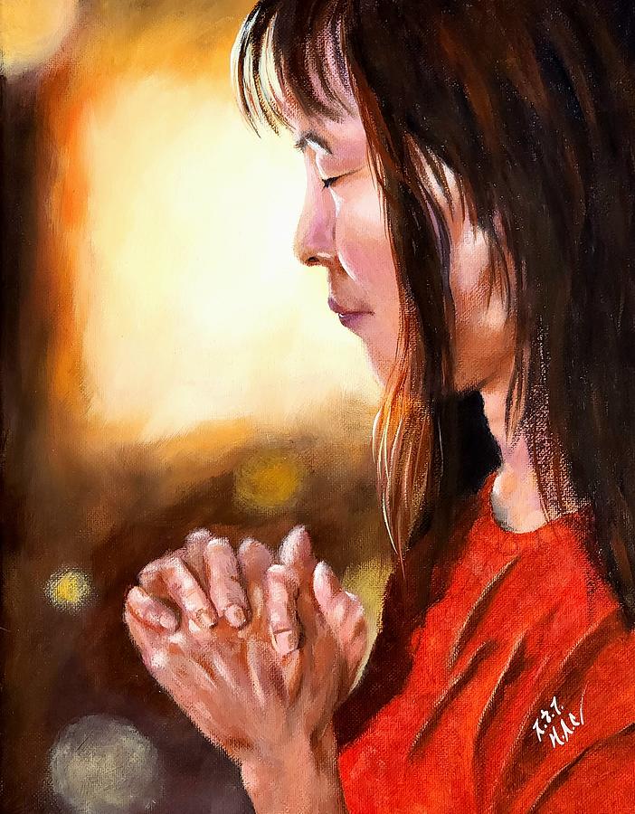 Prayer Painting by Helian Cornwell