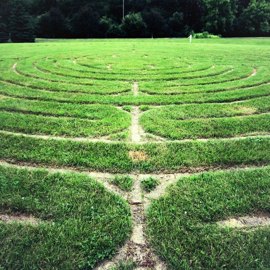Prayer Labyrinth Photograph by Carol Jorgensen