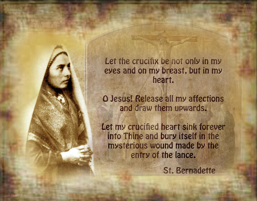 Prayer Of St Bernadette Photograph By Samuel Epperly Pixels   Prayer Of St Bernadette Samuel Epperly 