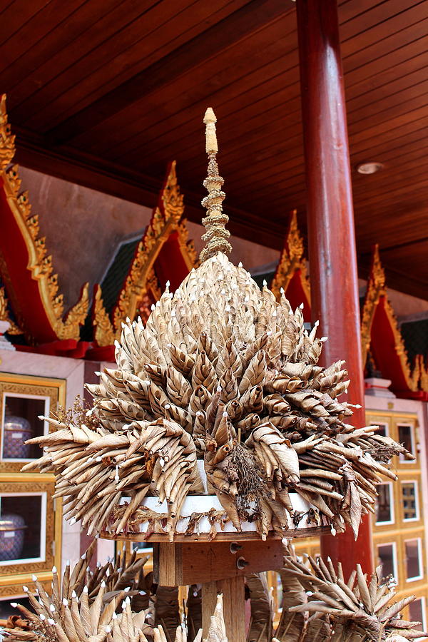 Prayer offering Wat Intharawihan Bangkok Thailand Photograph by Vincent Jary