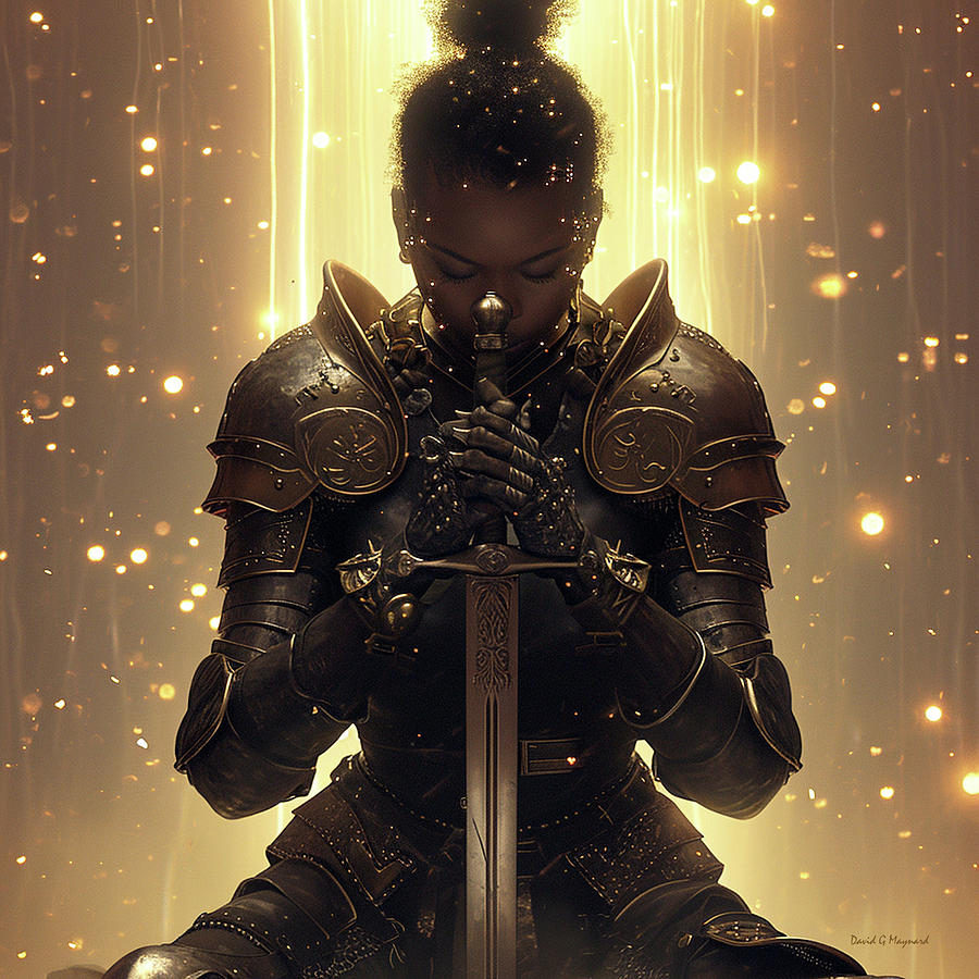 Prayer Warrior Digital Art by David Maynard