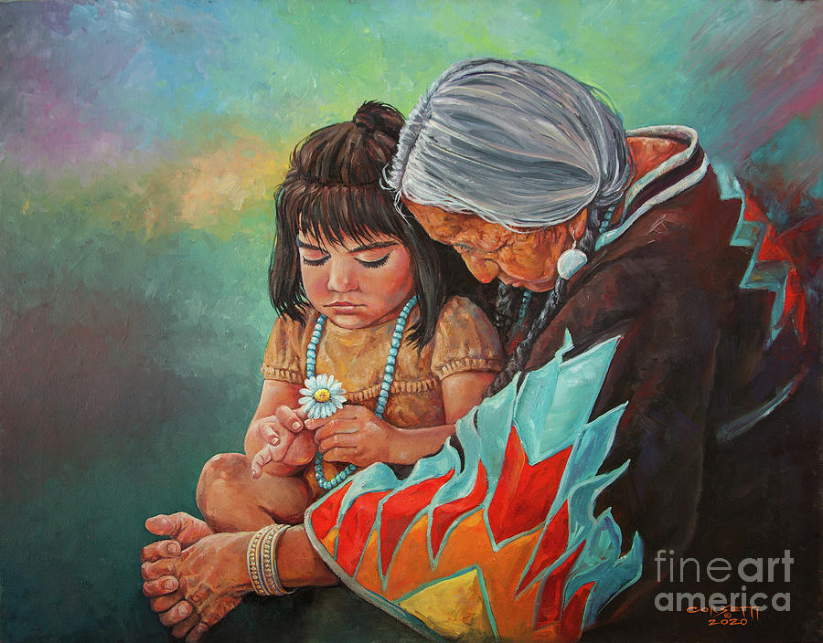 Prayers for the Next Generation Painting by Robert Corsetti