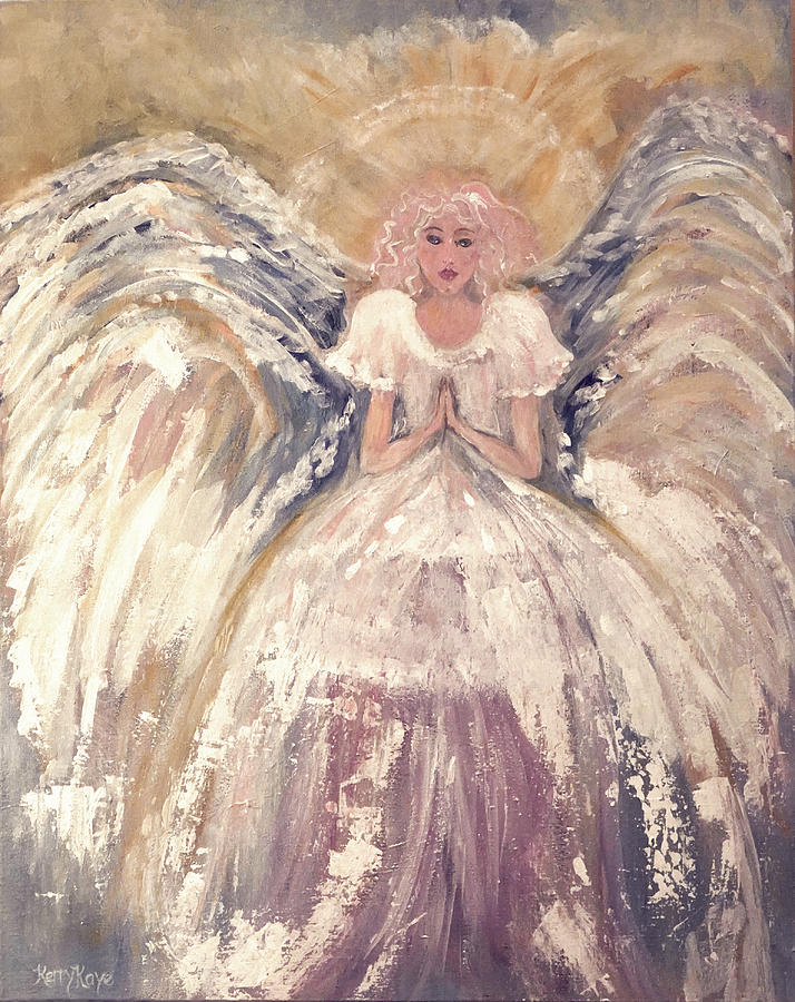 Praying Angel Painting by Kerry Kaye | Fine Art America