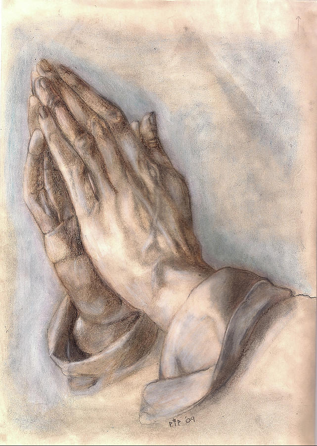 Praying Hands Drawing - Praying hands study by Albrecht Durer