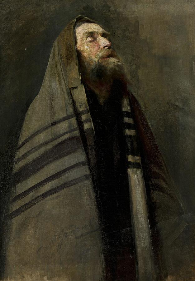 Praying Jew Painting by Aleksander Grodzicki - Fine Art America