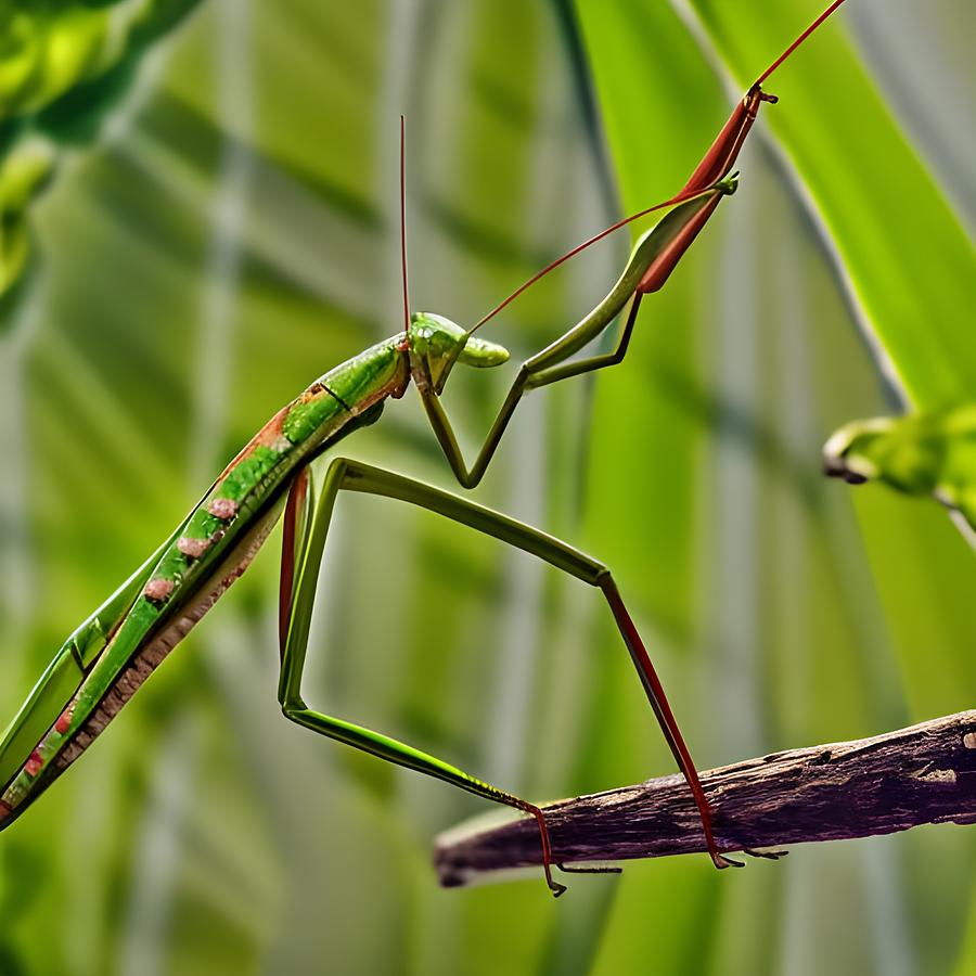 Praying Mantis Digital Art By Michael Perzel Pixels