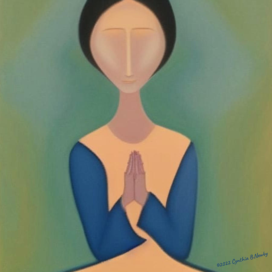 Praying Woman Digital Art by Cindys Creative Corner