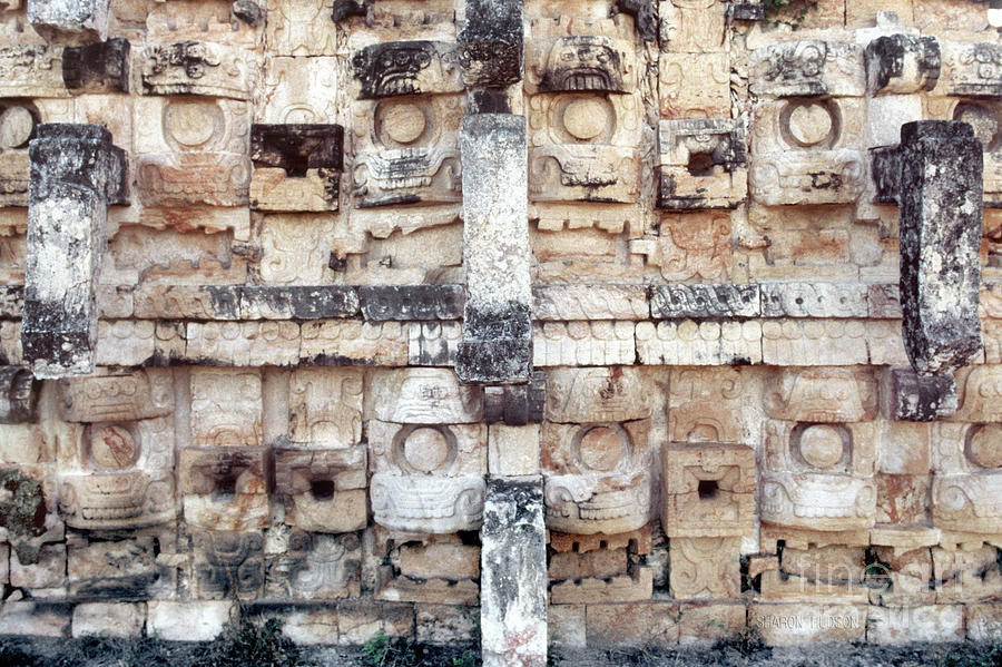 Pre-Columbian ruins prints - Kabah Chac Wall Photograph by Sharon Hudson