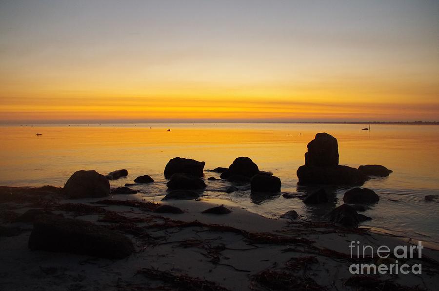 Pre Dawn Light On Dunsborough Beach, WA Photograph by Lesley Evered