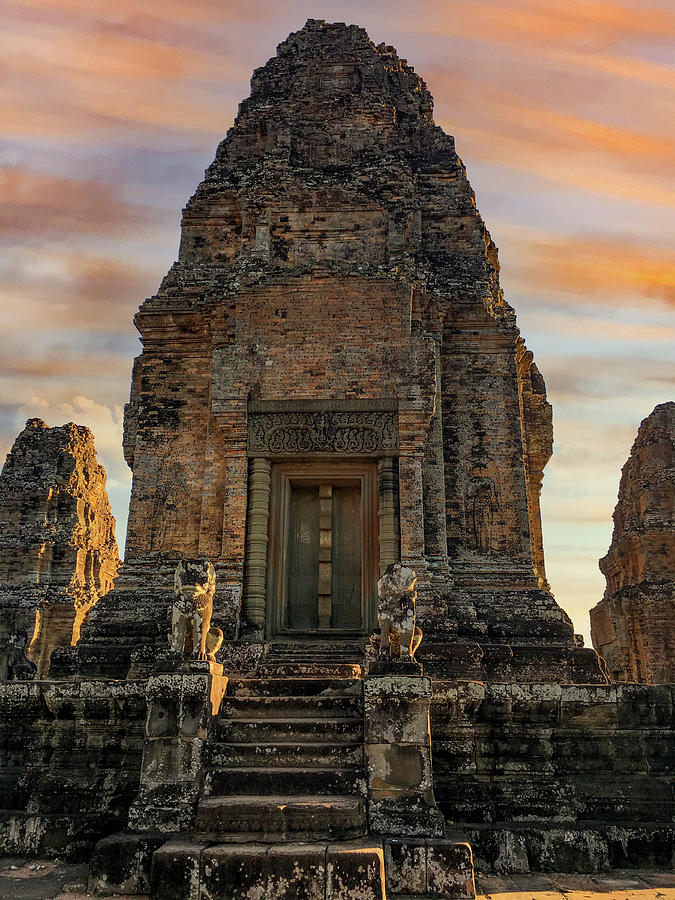 Pre Rup Temple at Sunset_Angkor Photograph by Christine Ley