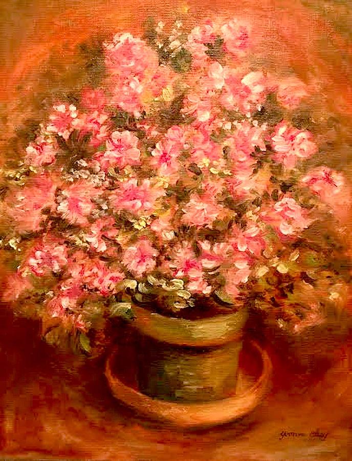 Pre2020#7 Floral Painting by Yvonne Blasy
