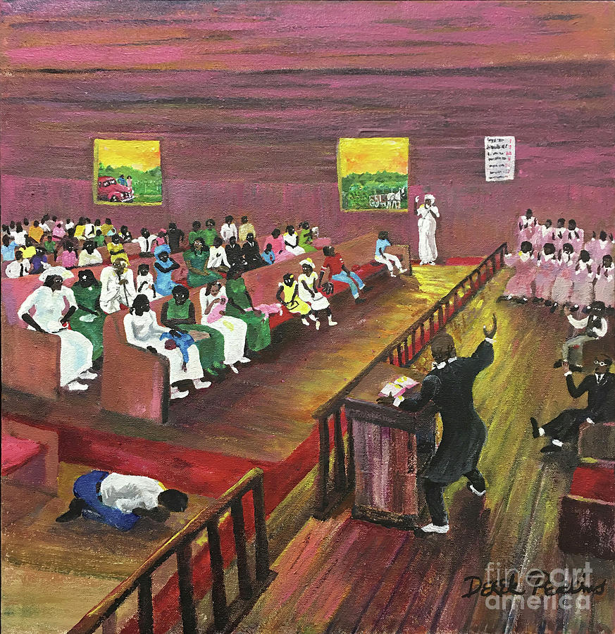 South Painting - Preaching to the Choir by The Perkins Gallery
