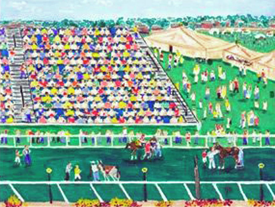 Preakness Stakes 2002 Painting by John Macarthur