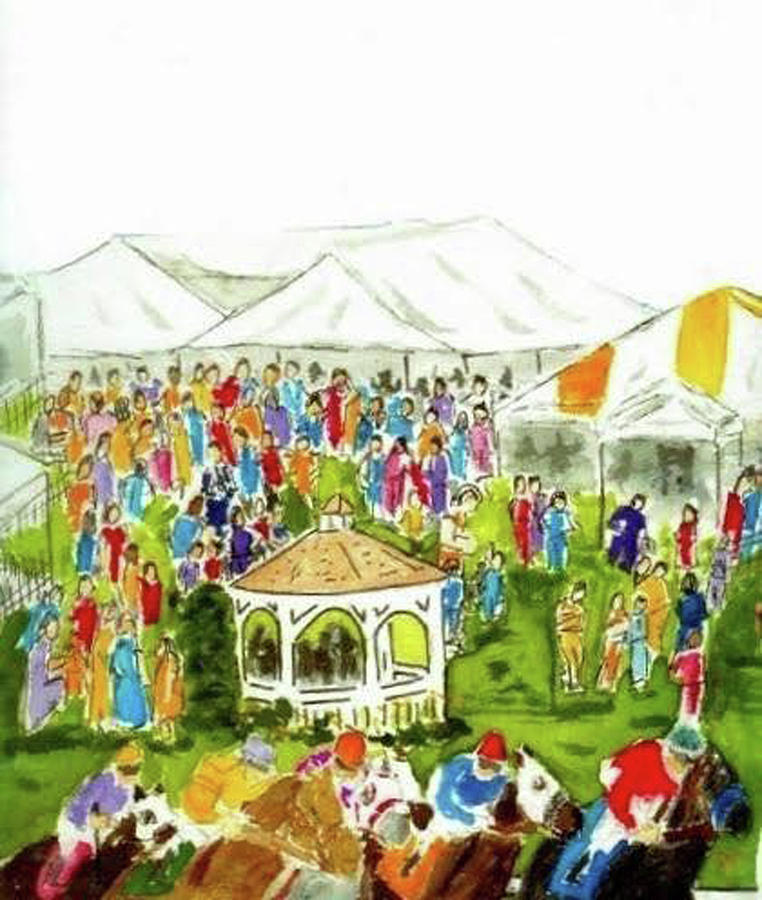Preakness Stakes 2003 Painting by John Macarthur