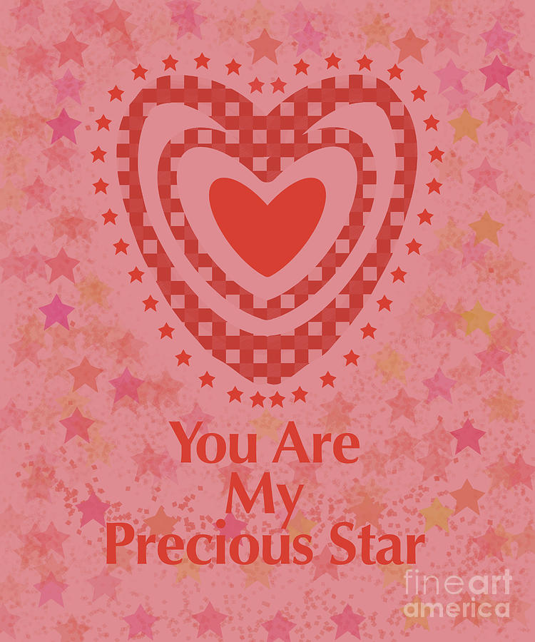 Precious Star Valentine Digital Art by Annette M Stevenson