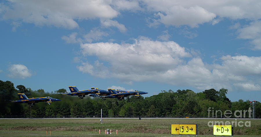 Precision Flying - United States Navy Blue Angels Photograph by Dale Powell