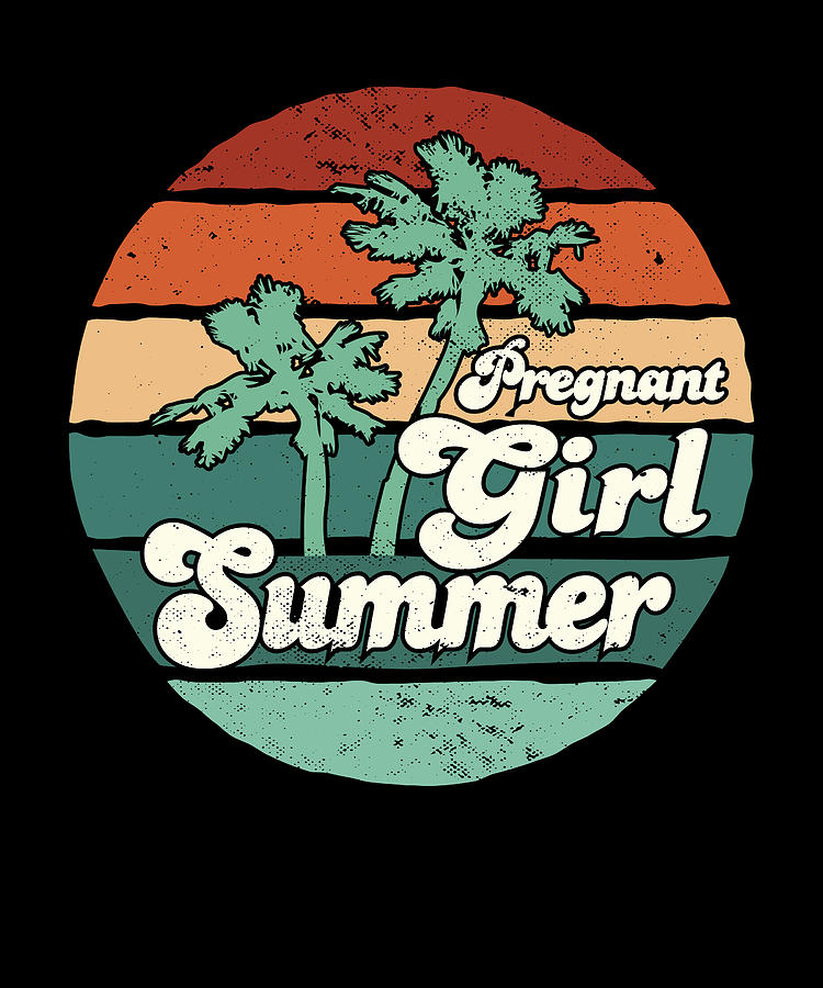 Pregnancy Reveal Ideas Pregnancy Baby Pregnant Girl Summer T-Shirt