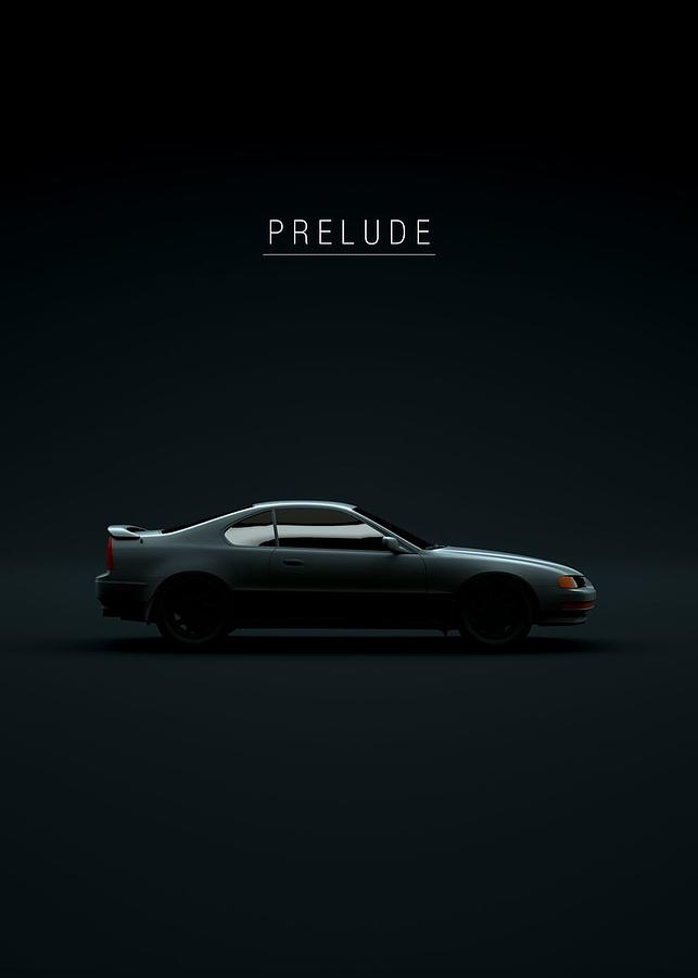 Prelude VTEC 1994 Digital Art by Kha Dieu Vuong - Pixels