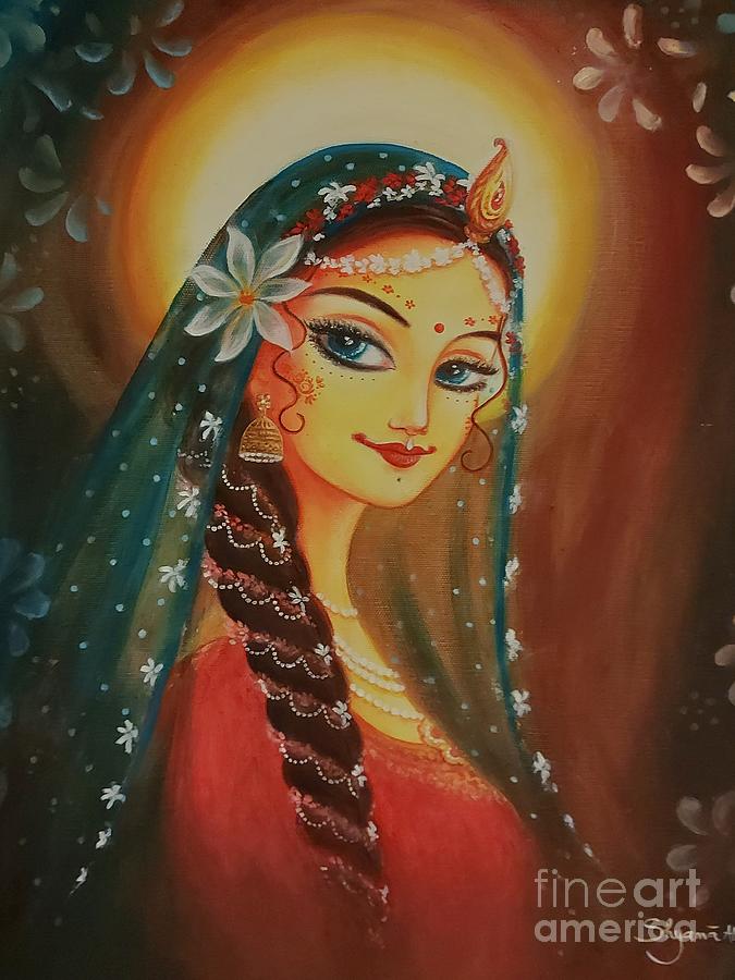 Prema Vilasini, Playful Goddess Of Love Painting by Alexandra Bilbija