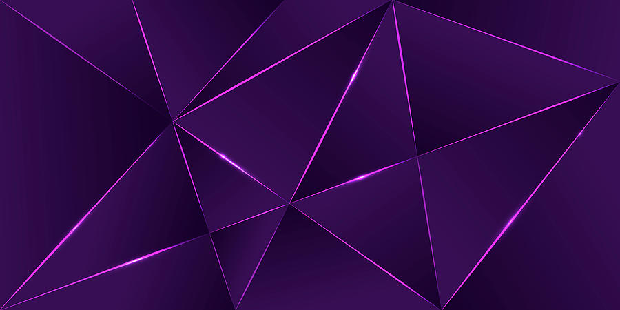 Premium background, luxury dark polygonal pattern and purple triangle  lines. Low poly gradient shapes luxury shining lines . Party poster rich  background, premium ultra violet triangles design. Drawing by Julien -  Pixels
