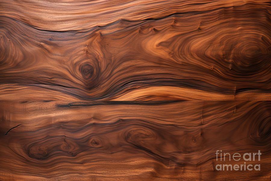 Abstract Painting - premium Walnut wood texture. Super long walnut planks texture background.Texture element by N Akkash