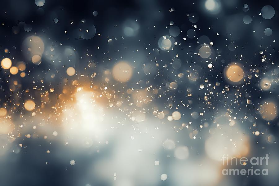 Winter Painting - premium Winter light background with sparkle by N Akkash