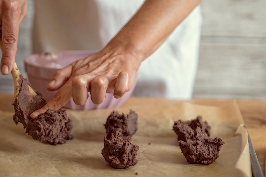 Preparing Chocolate Cookies Photograph by Susanne Ludwig