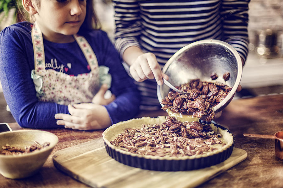 Preparing Homemade Pecan Pie for the Holidays Photograph by GMVozd