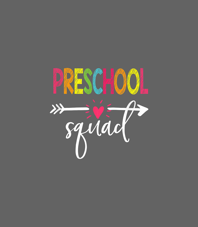 Preschool Squad Teacher Student Team Back To Schoo Digital Art By Bon