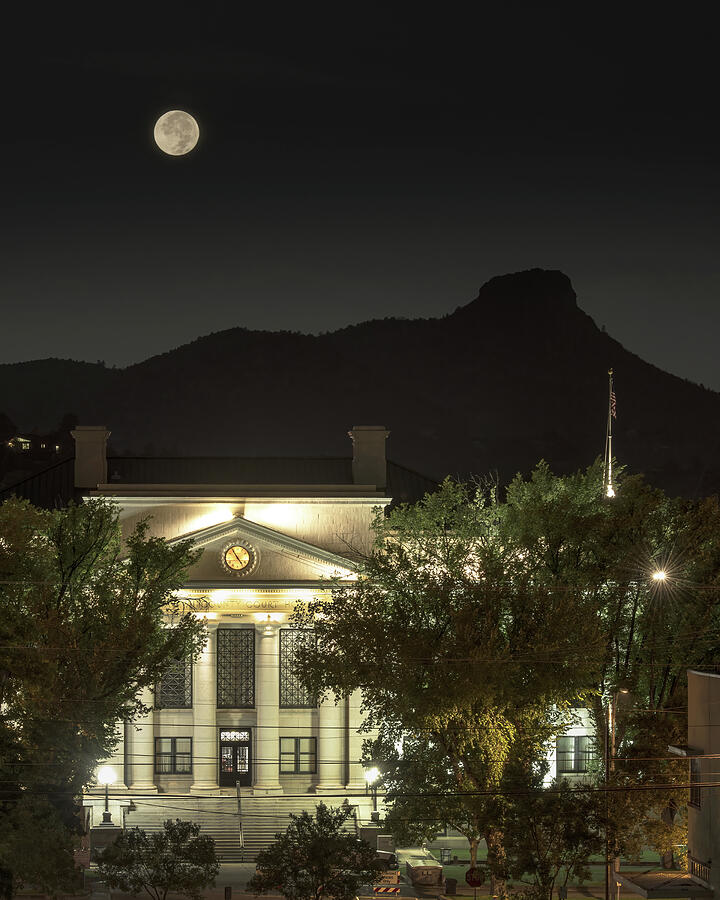 Prescott Courthouse And Thumb Butte, Arizona Photograph by Don Schimmel ...