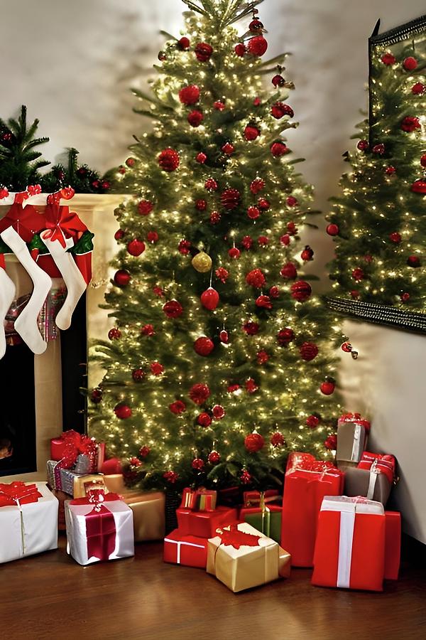 Presents under the tree Digital Art by James Inlow