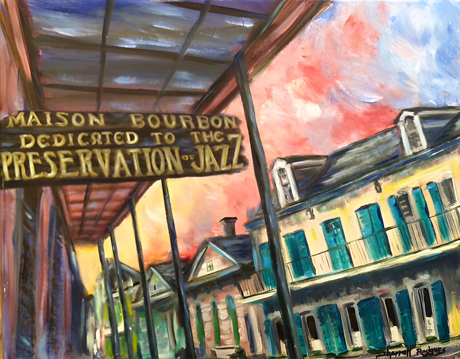 Preservation Hall Painting by Sherrell Rodgers