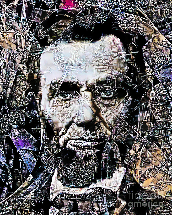 President Abraham Lincoln in Surreal Expressionist Dream 20200520 Photograph by Wingsdomain Art and Photography