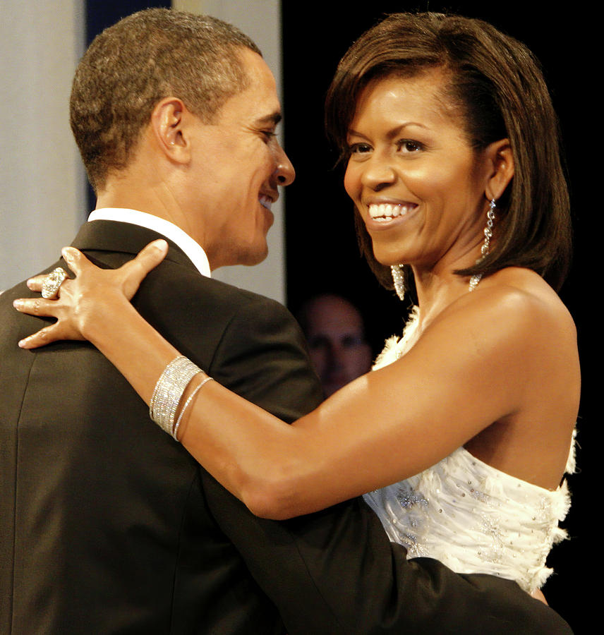 President and Michelle Obama Digital Art by Official Government Photograph