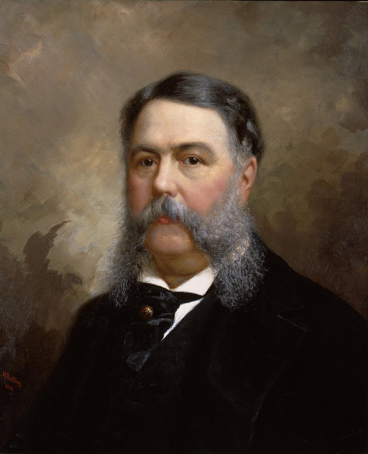 President Chester Arthur 1881 Painting by Vincent Monozlay