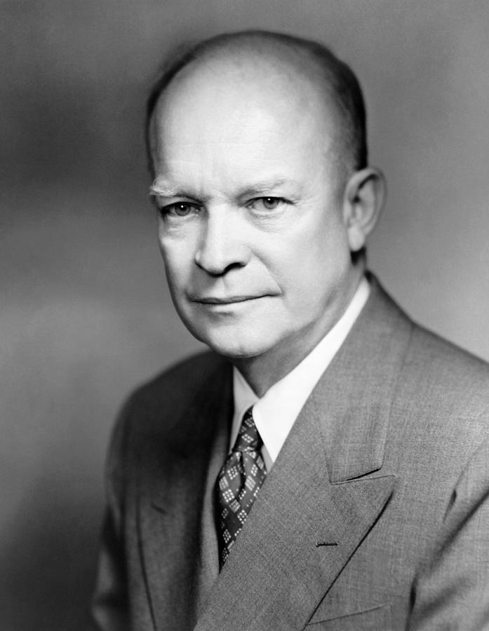 President Dwight Eisenhower Portrait - Fabian Bachrach Photograph by War Is Hell Store
