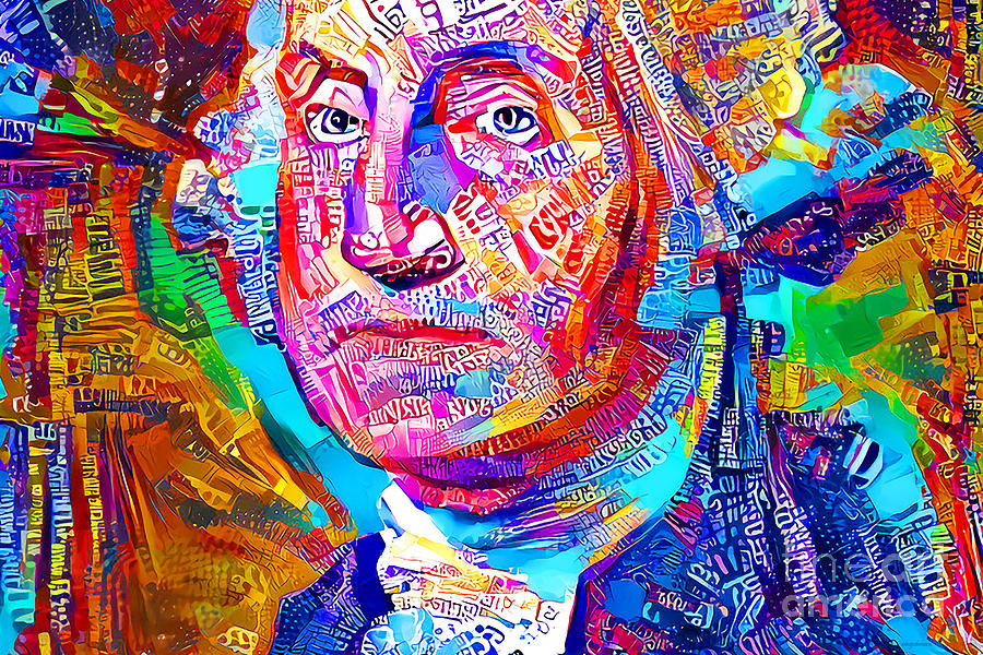 President George Washington In Vibrant Modern Contemporary Urban Style 20210710 v2 Photograph by Wingsdomain Art and Photography