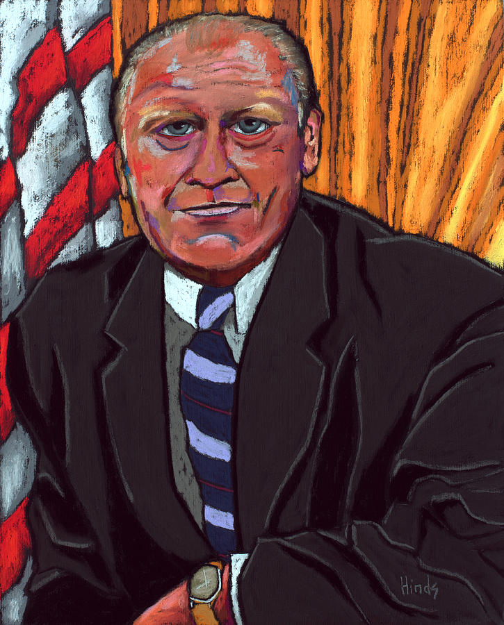 President Gerald Ford Painting by David Hinds - Pixels