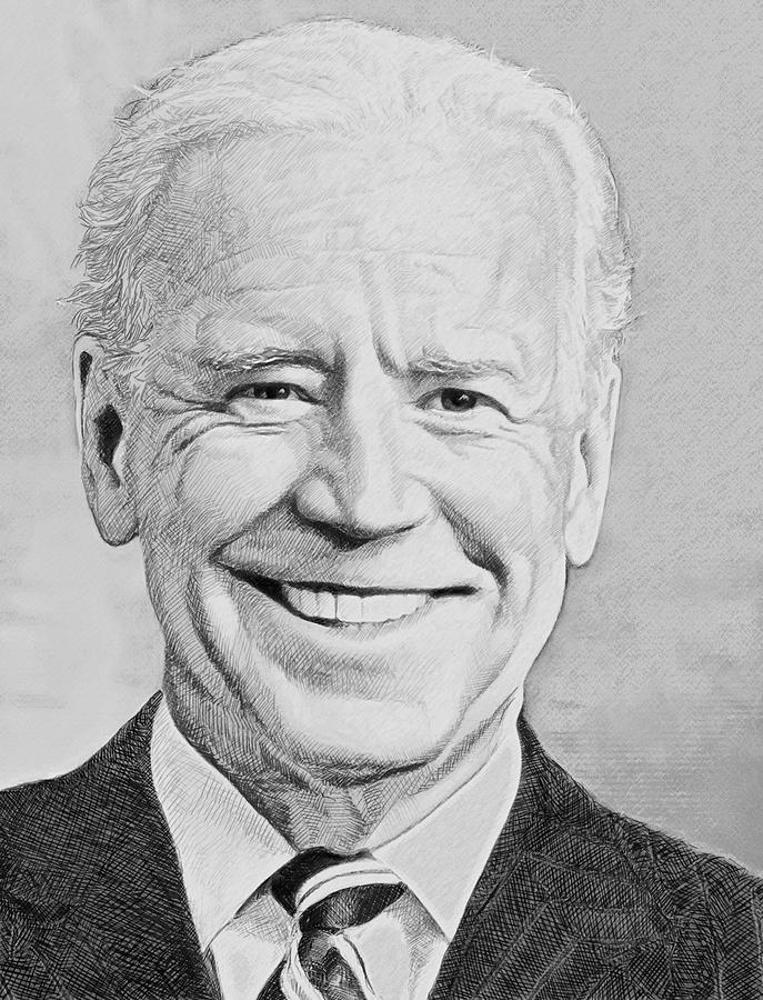 President Joe Biden Digital Art by Juan Caicedo Fine Art America