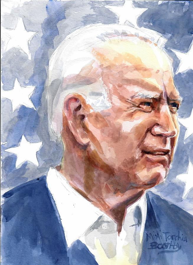 President Joe Biden Painting by Mimi Boothby - Fine Art America