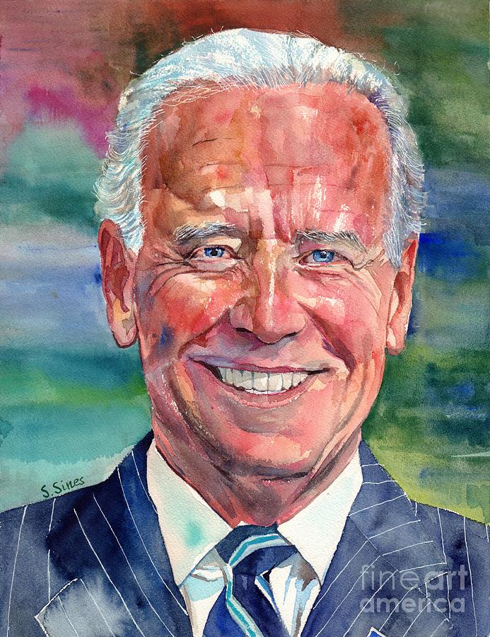 Joe Biden Painting - President Joe Biden by Suzann Sines